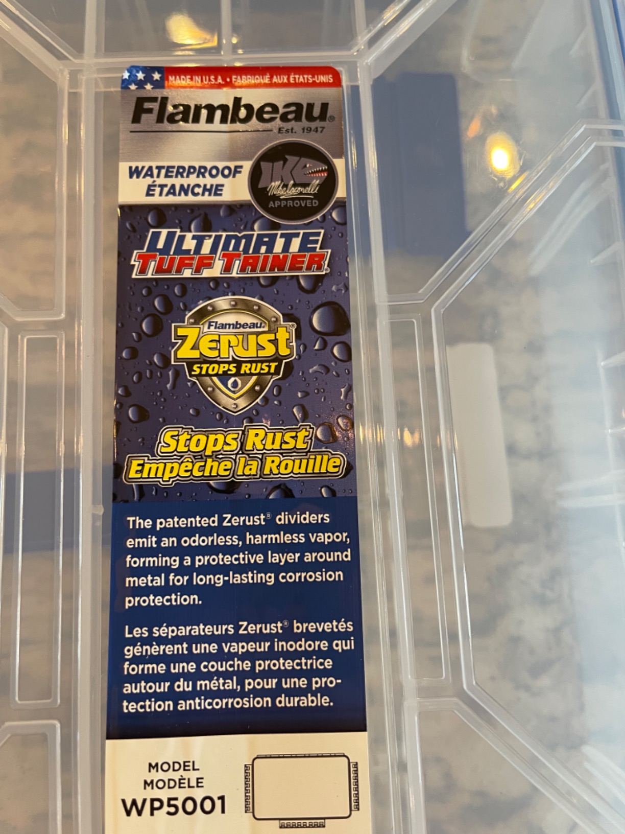 Flambeau Outdoors WP5001 Waterproof Tuff Tainer 14in, Double Deep Open Core, O-ring seal, translucent, stackable, 14 x 8.9 x 3in customer photo 2