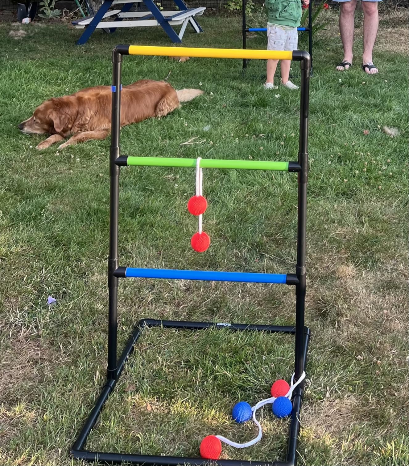 GoSports Ladder Toss Indoor & Outdoor Game Set with 6 Soft Rubber Bolo Balls and Travel Carrying Case - Choose Pro or Classic customer photo 1