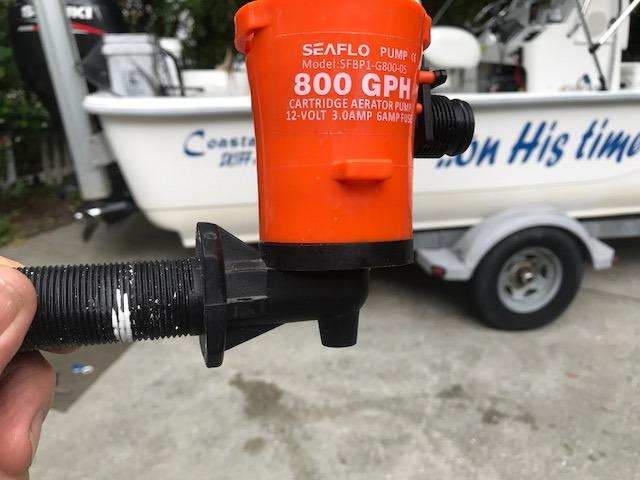SEAFLO 05 Series 800 GPH Angled Baitwell/Livewell Pump - 12V DC, Detachable Motor, Corrosion-Resistant Submersible Aerator for Freshwater and Saltwater Use - CE & Rohs Certified-4 Year Warranty customer photo 2