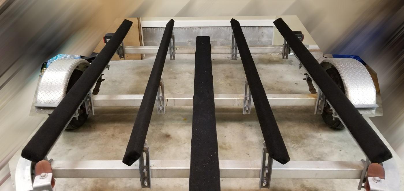 (2) 8' Long Marine Carpet Black Bunk Boards - 2x4 customer photo 1