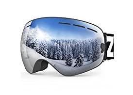 ZIONOR X Ski Goggles - OTG Snowboard Goggles Detachable Lens for Men Women Adult customer photo 1