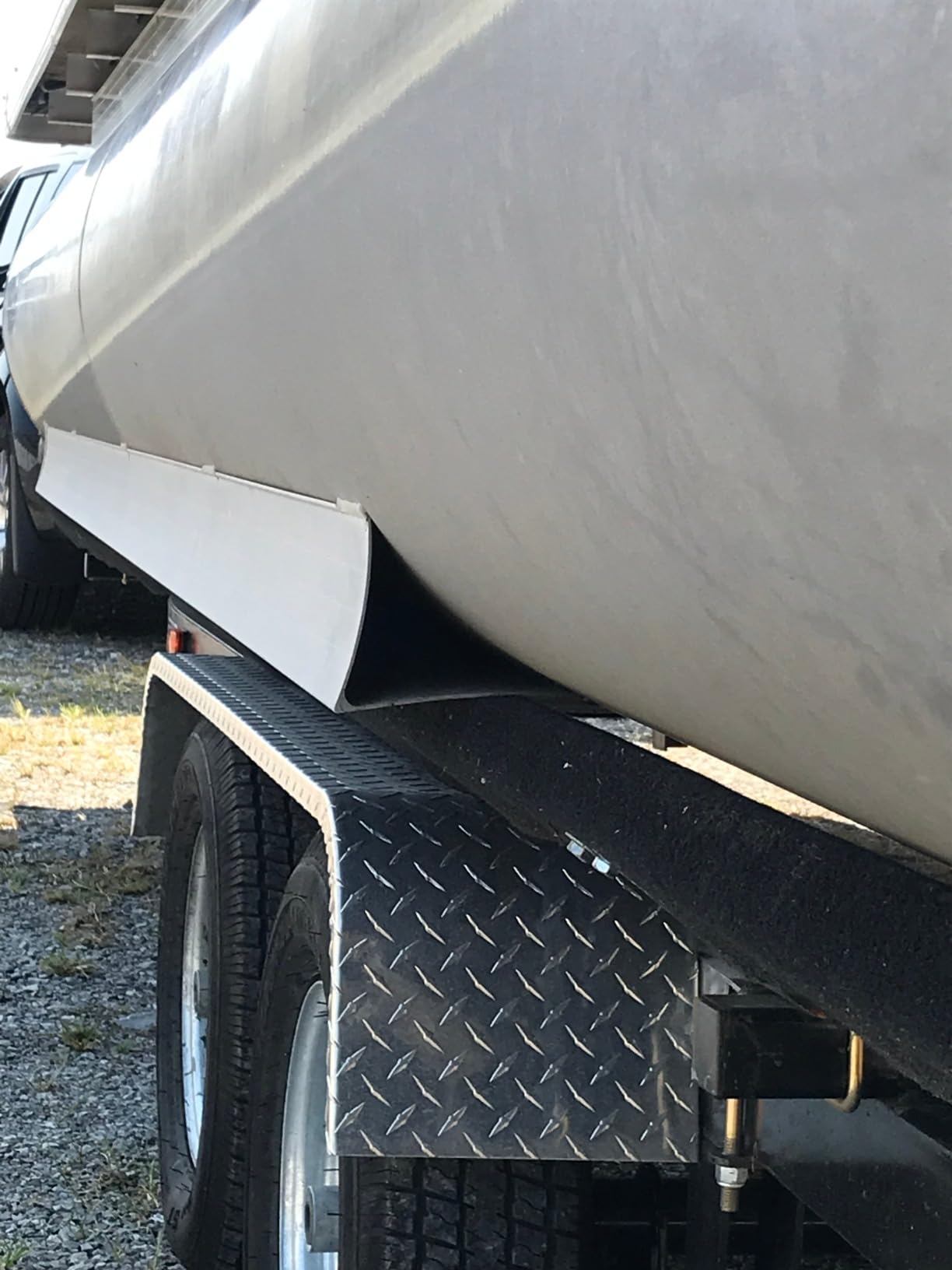 Extreme Max 3005.3783 Heavy-Duty Pontoon Trailer Guide-Ons, SILVER customer photo 2