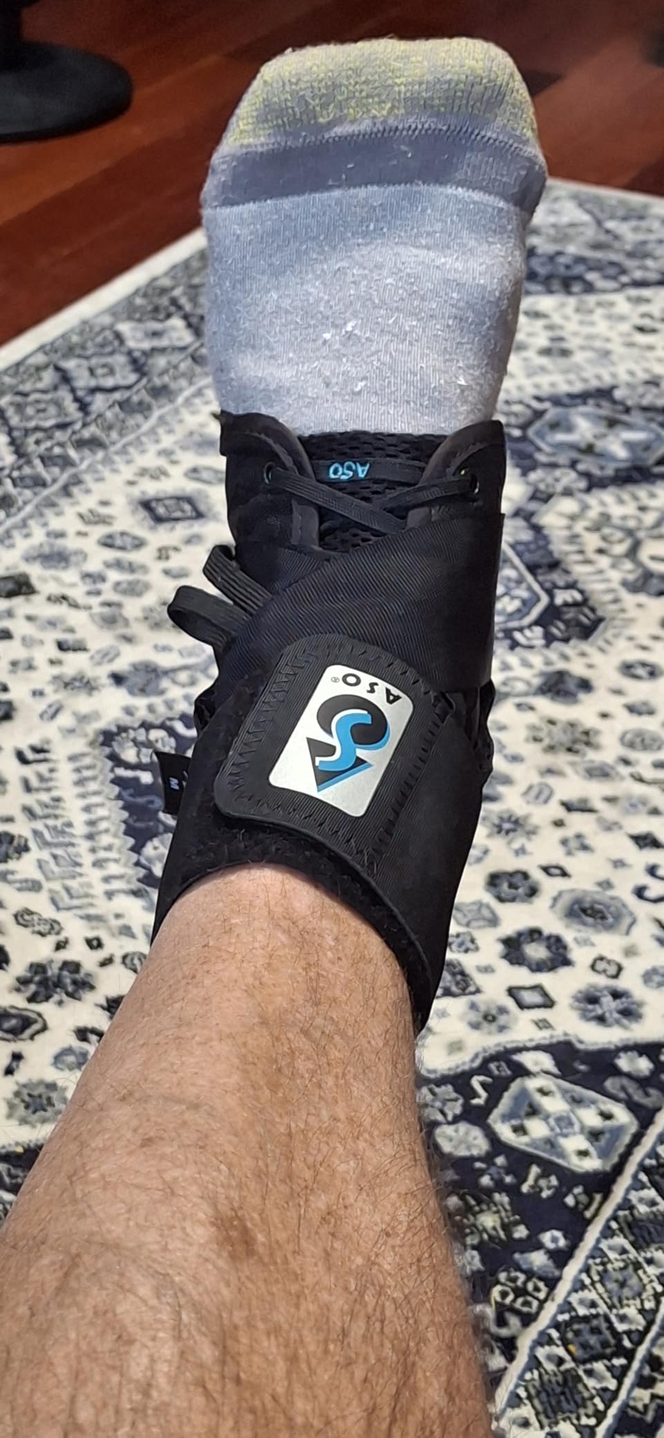 Med Spec ASO Ankle Stabilizer Lace Up Ankle Brace Sprain Support Black, MD | Ankle Brace for Sprains, Instability, Bilateral Orthopedic Support, Sports Injury Recovery, Men, Women, Teens & Kids. 264014 customer photo 1