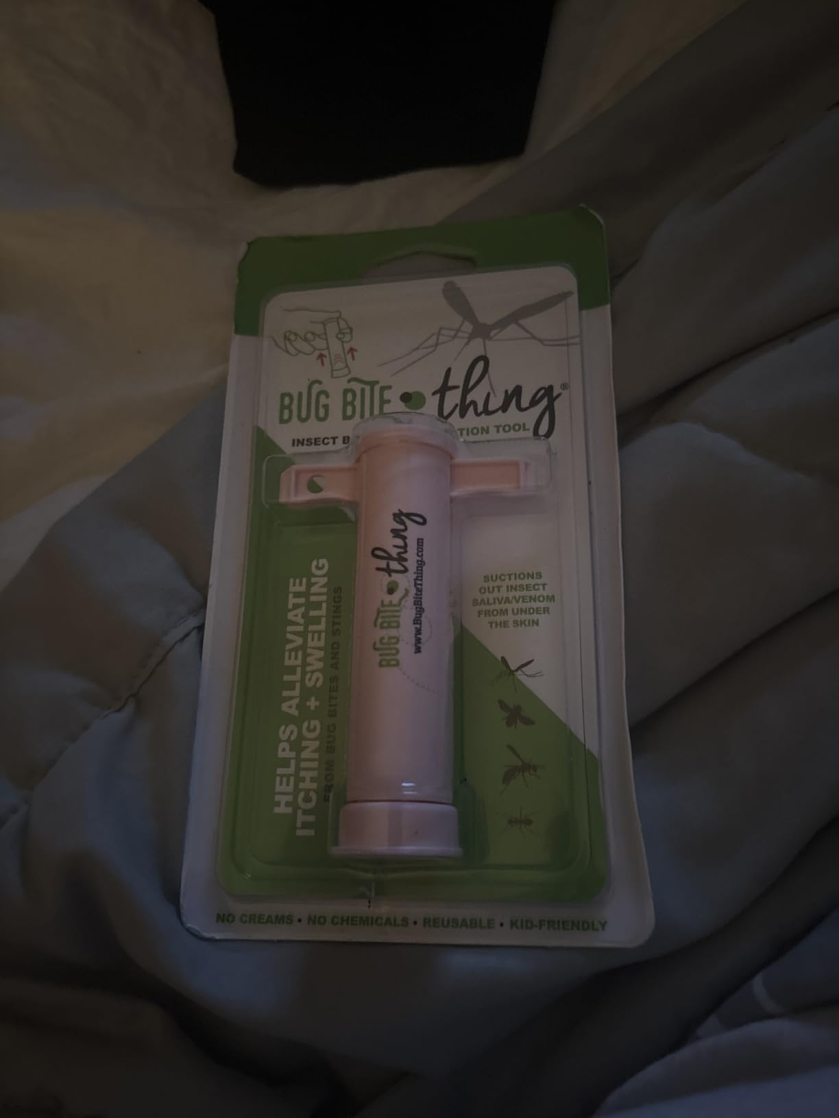 Bug Bite Thing Suction Tool - Bug Bites and Bee/Wasp Stings, Natural Insect Bite Relief, Chemical Free, White customer photo 2