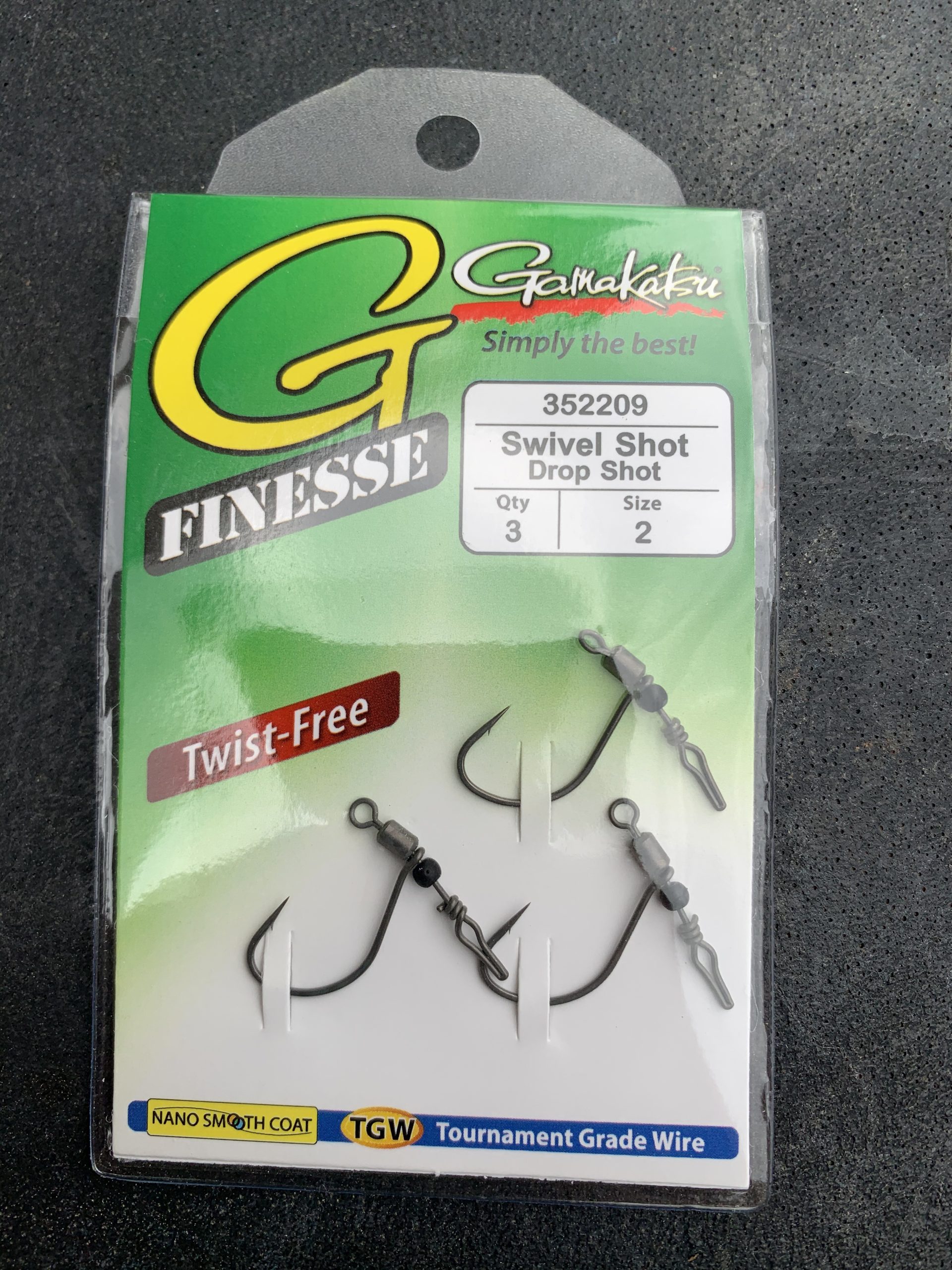 Gamakatsu G Finesse Swivel Drop Shot Fishing Hook with Nano Smooth Coat (1 Pack) customer photo 1