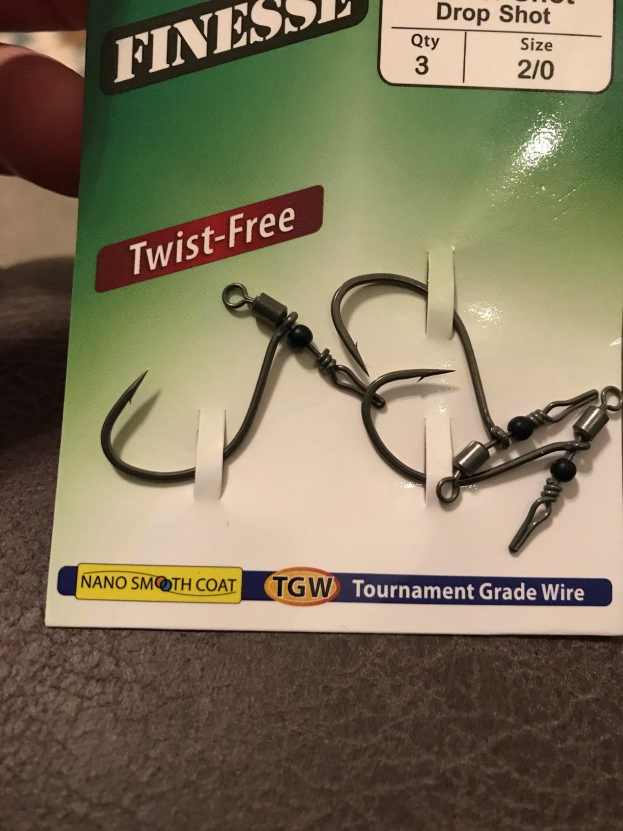 Gamakatsu G Finesse Swivel Drop Shot Fishing Hook with Nano Smooth Coat (1 Pack) customer photo 2