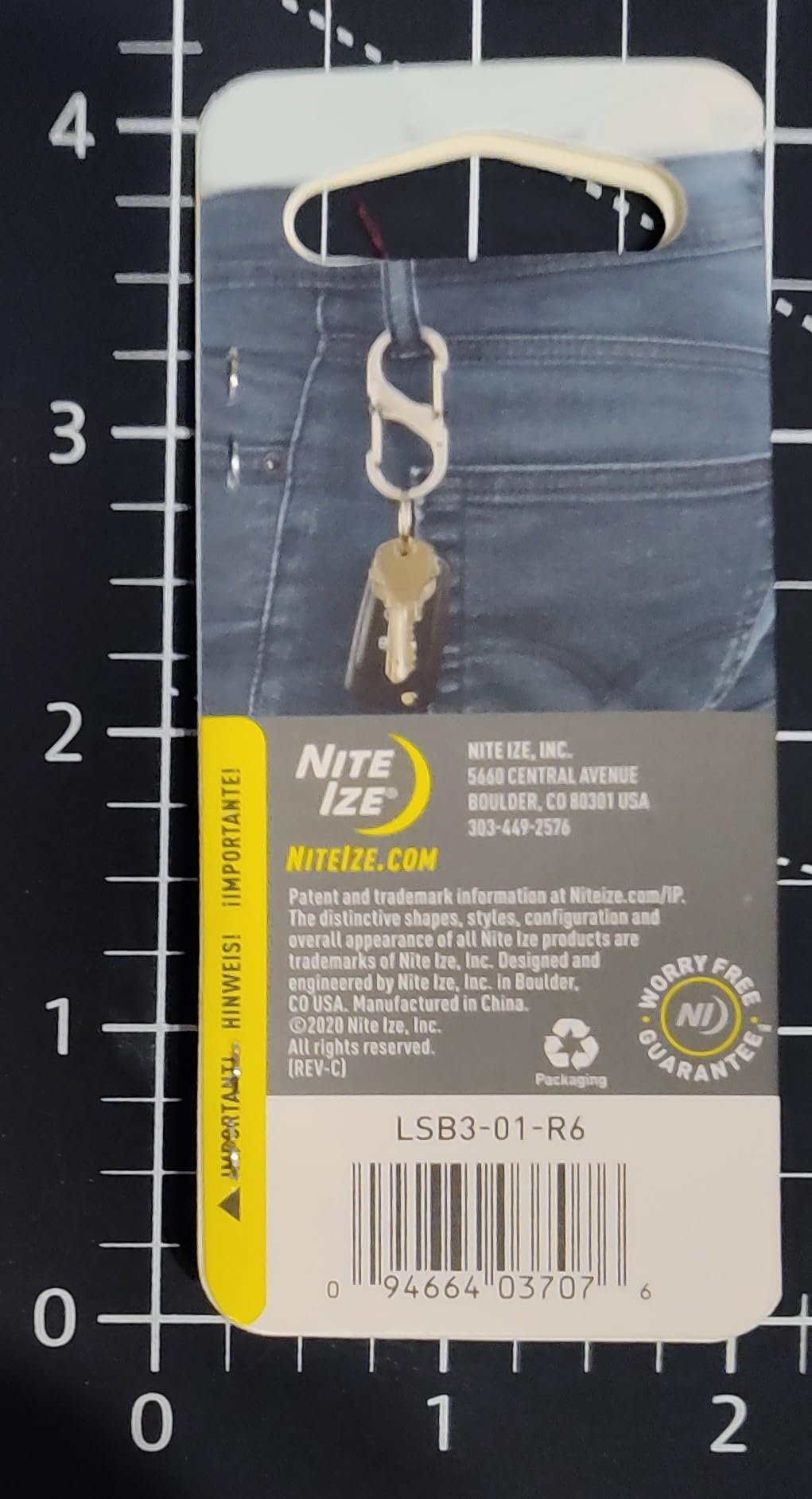 Nite Ize LSB3-01-R6 S-Biner SlideLock Dual Locking Carabiner, Size #3, Stainless customer photo 1