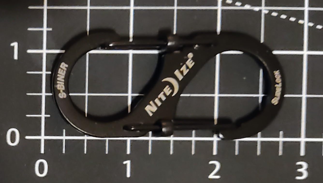 Nite Ize LSB3-01-R6 S-Biner SlideLock Dual Locking Carabiner, Size #3, Stainless customer photo 2