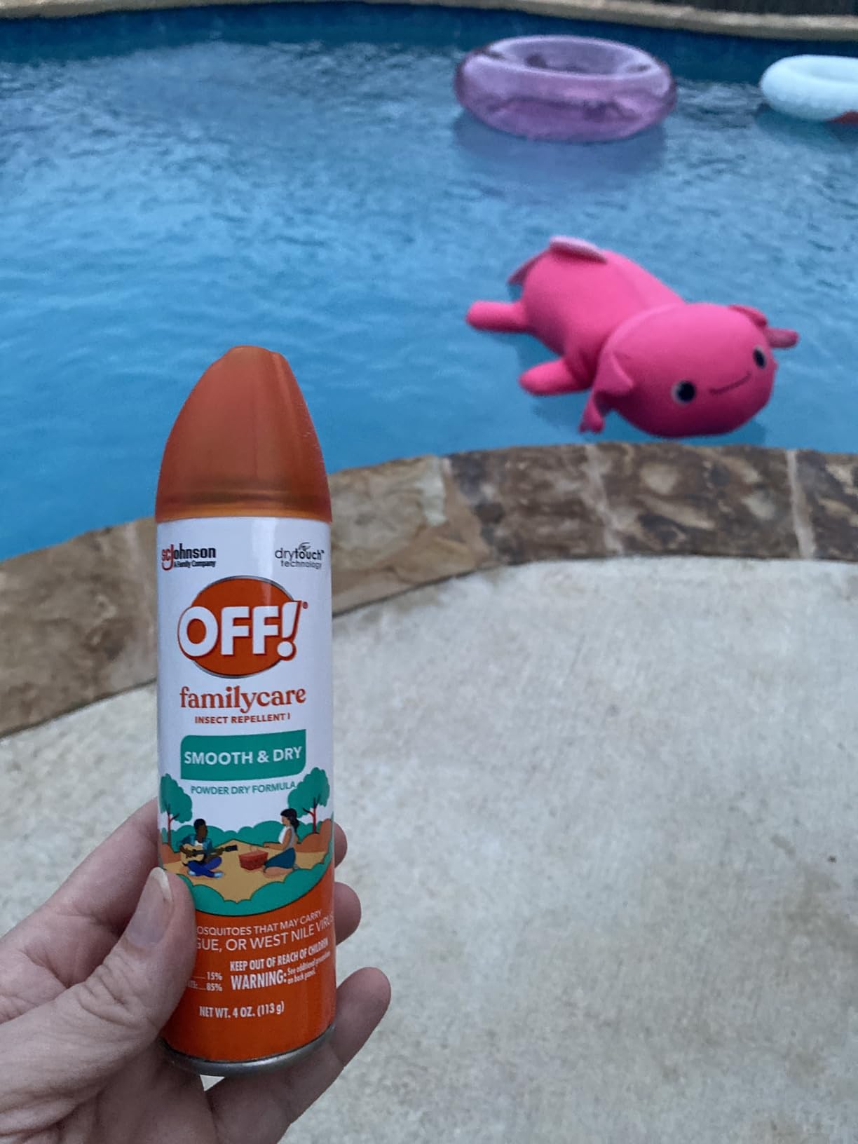 OFF! Family Care Mosquito & Tick Repellent Aerosol, Bug Spray Containing 15% DEET, Smooth & Dry Bug Spray, 4 Oz (Pack of 2) customer photo 2