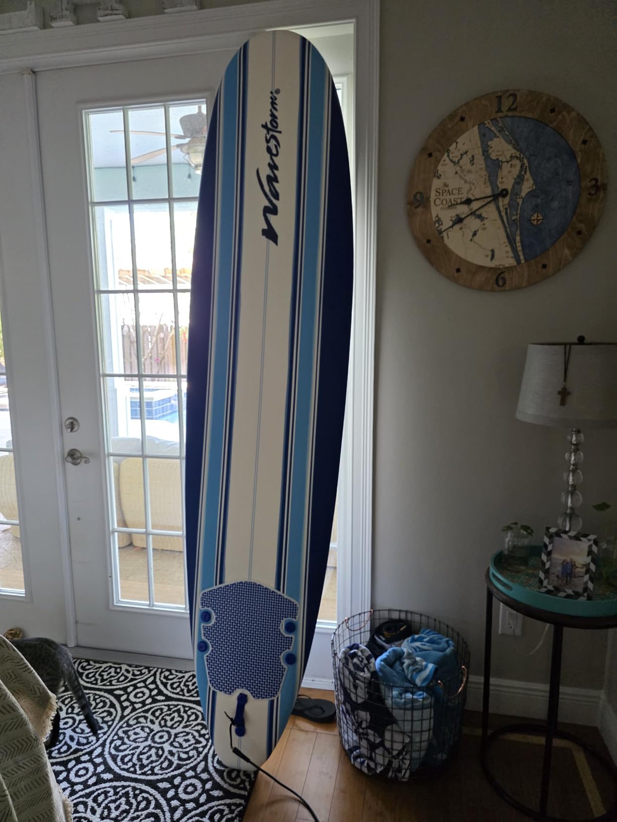 Wavestorm 8ft Classic Surfboard // Foam Wax Free Soft Top Longboard for Adults and Kids of All Levels of Surfing customer photo 1