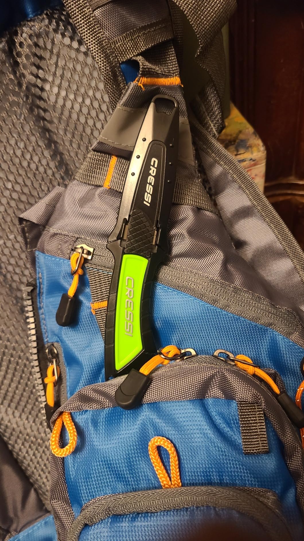 Cressi Short Blade Knife for Scuba Diving and Spearfishing with Quick-Release Sheath & Hose Holder - Lima: designed in Italy customer photo 1