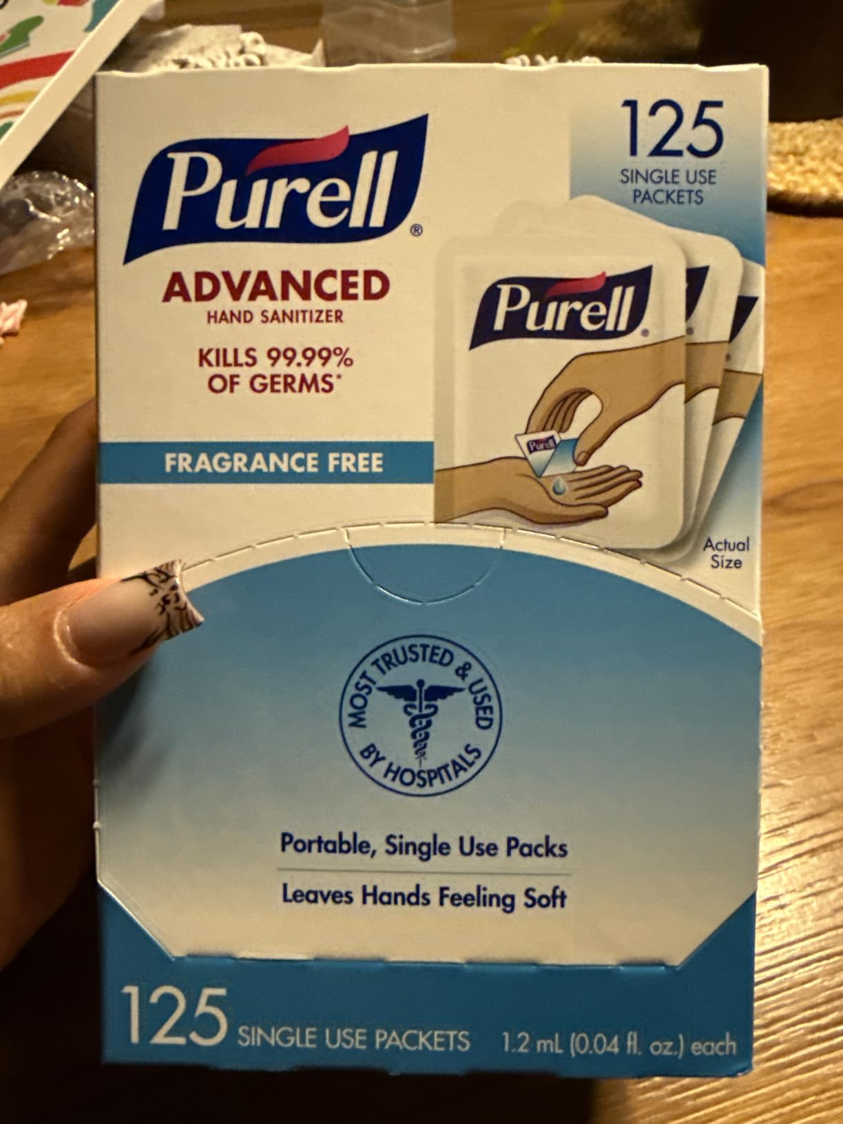 Purell Personals Hand Sanitizer Gel Travel Packets 125ct customer photo 1