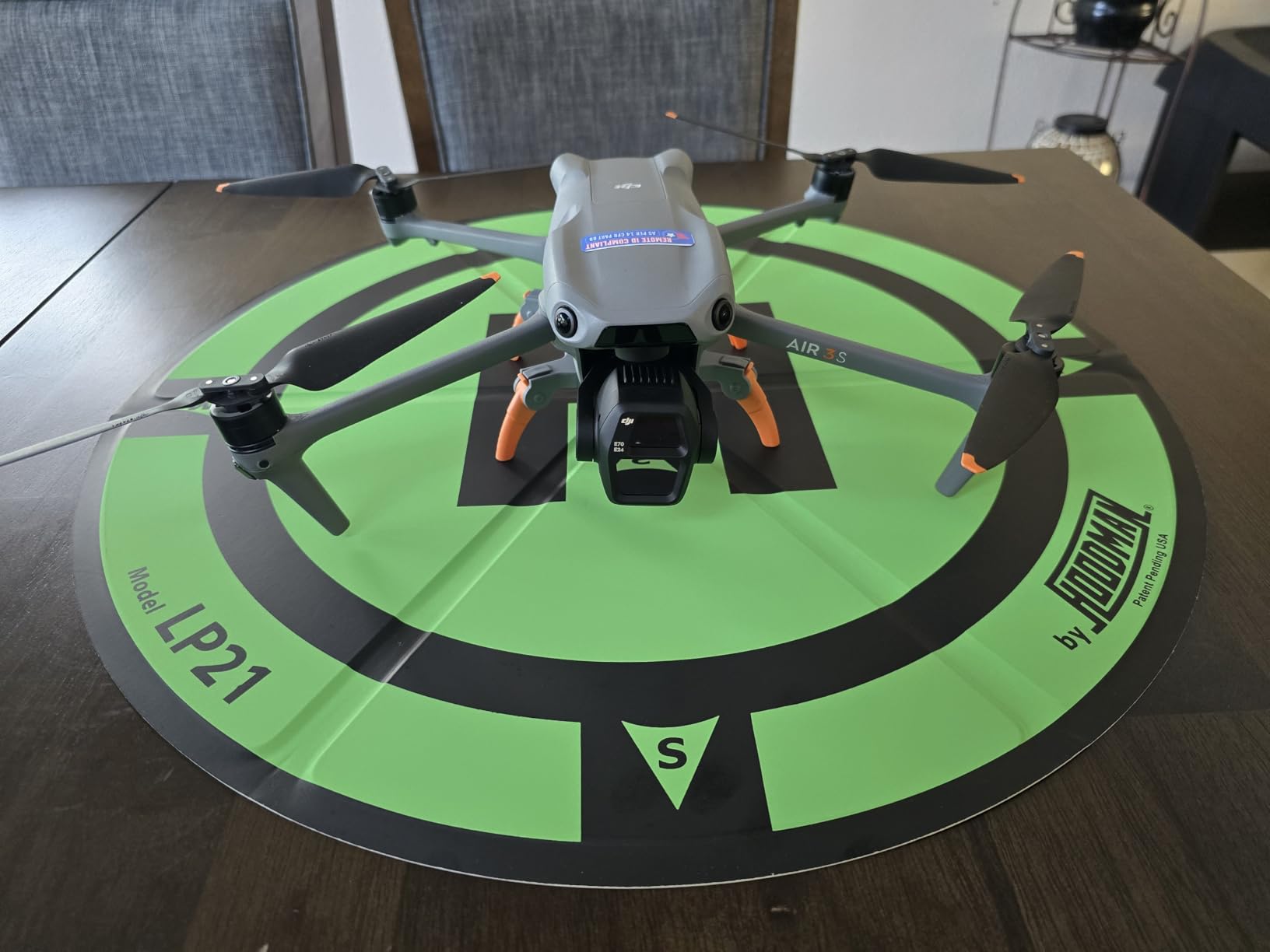 Hoodman 3 Foot Weighted UAV Drone Landing Pad - fits Matrice 4E, Mini 4 Pro, mini 3 pro, mavic, spark - Durable, No Stakes Required, collapses to 1/3 of deployed size customer photo 2
