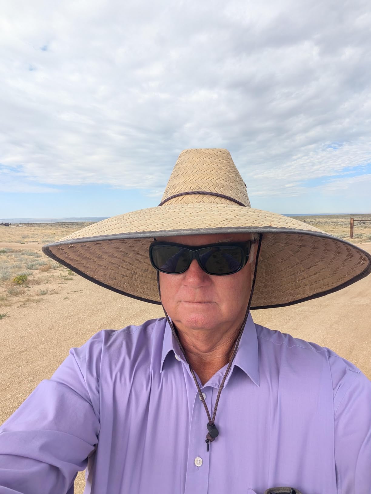 Double Weaved Hard Shell Shade Hat Large Fit Wide Brim Straw Hat Tan customer photo 1