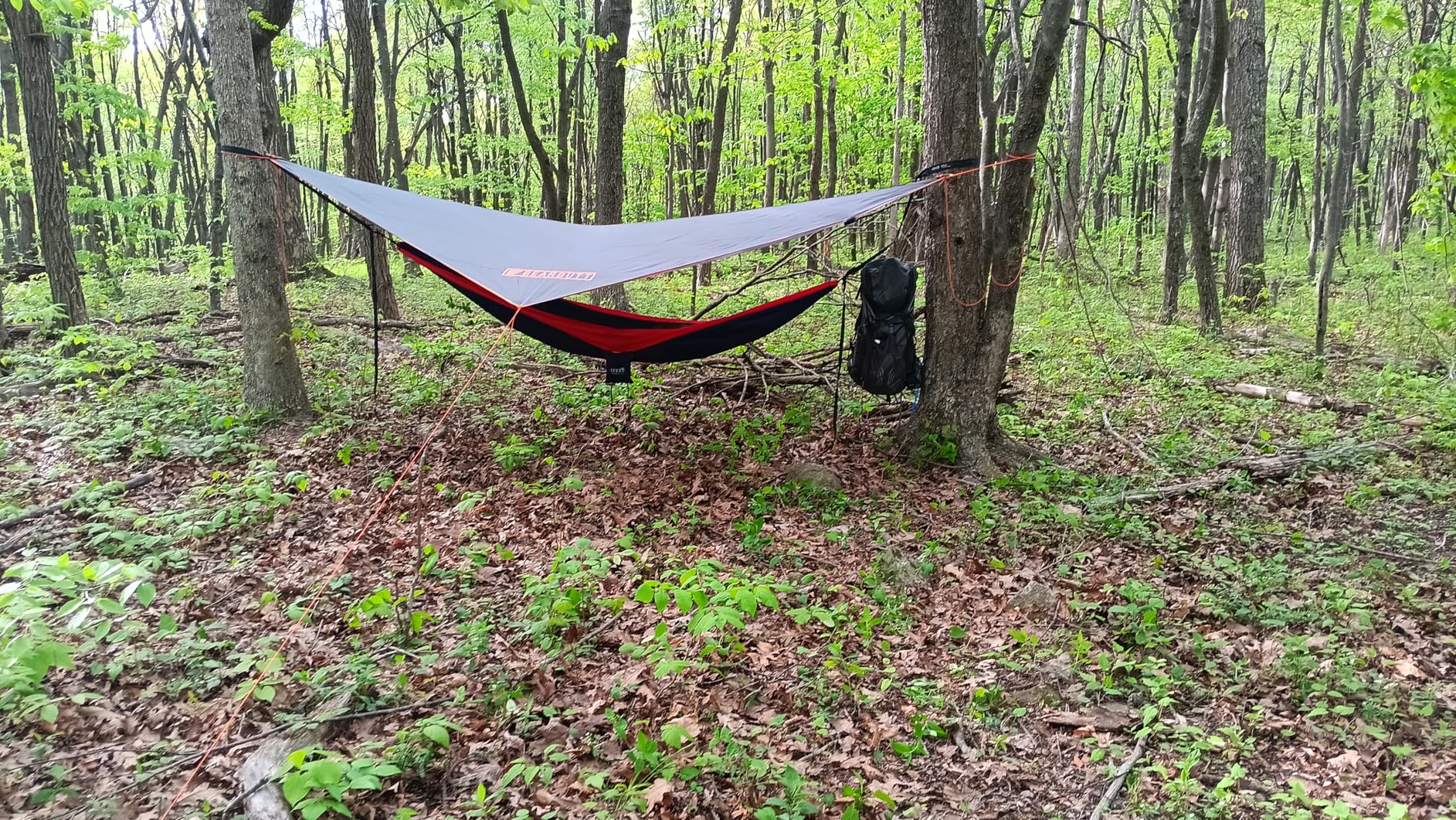 Bear Butt Hammock Rain Fly & Camping Tarp - 11 x 9 ft Ultralight Waterproof Tarp for Hammock & Tent Camping - Easy to Set Up customer photo 2