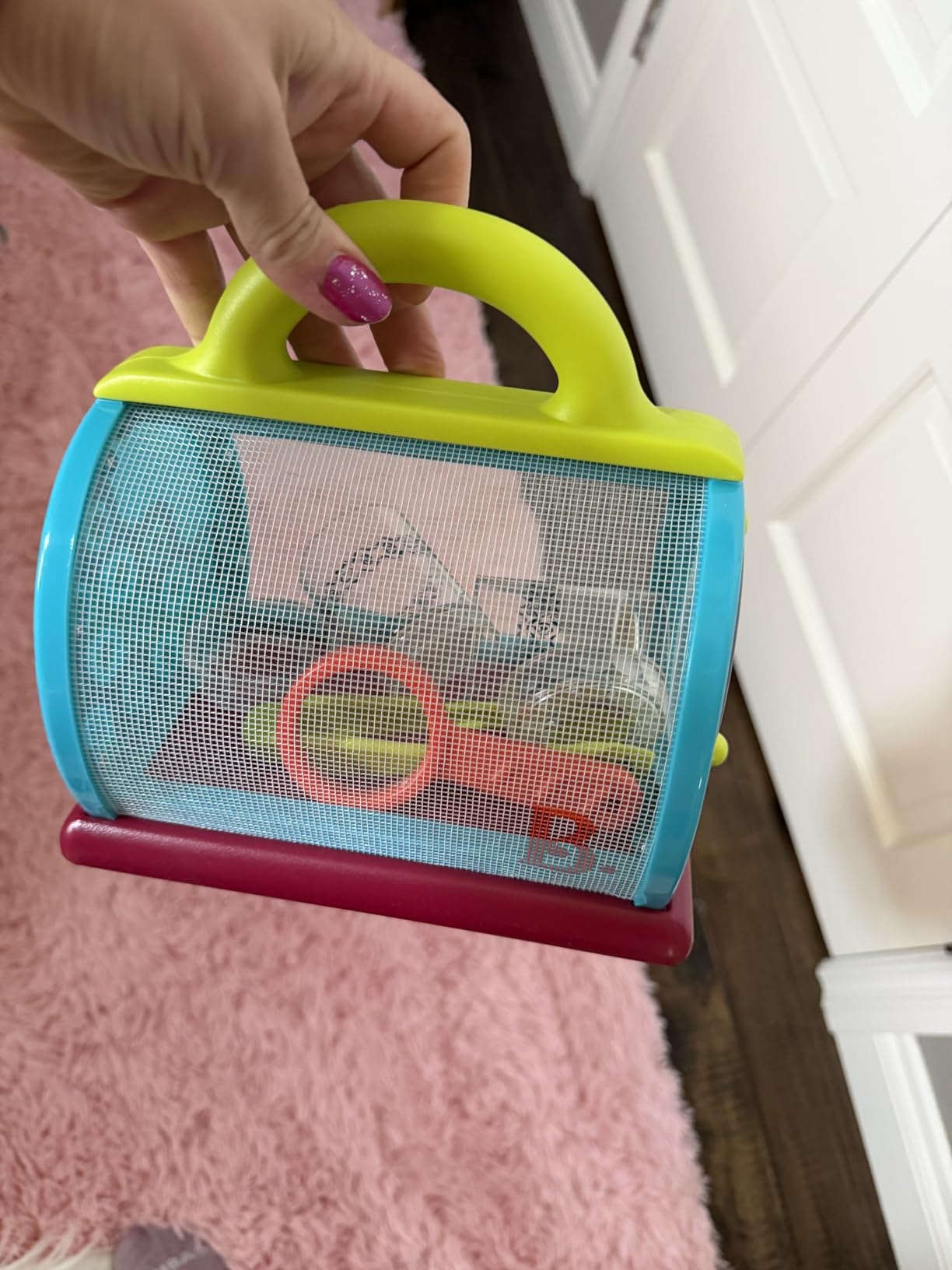 B. toys Bug Bungalow Bug Catching Kit with Mesh Bug House Case, Summer | 4-piece insect catching kit with mesh case, magnifying container, tweezers, magnifier, carry handle for nature play, 3+ Years customer photo 1