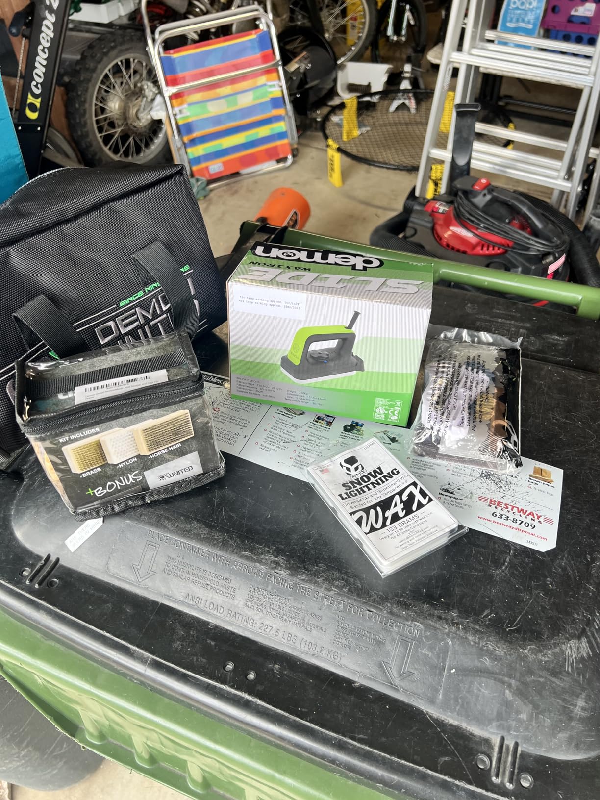 Demon Complete Ski Tune Kit with Wax and Brush Kit- Snowboard Tuning Kit Also Includes Made in USA Wax customer photo 1