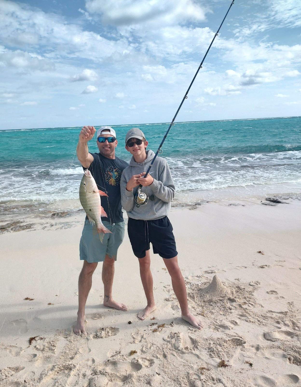 Fiblink 2-Piece Saltwater Spinning Fishing Rod Offshore Graphite Portable Fishing Rod (7 Feet) customer photo 1