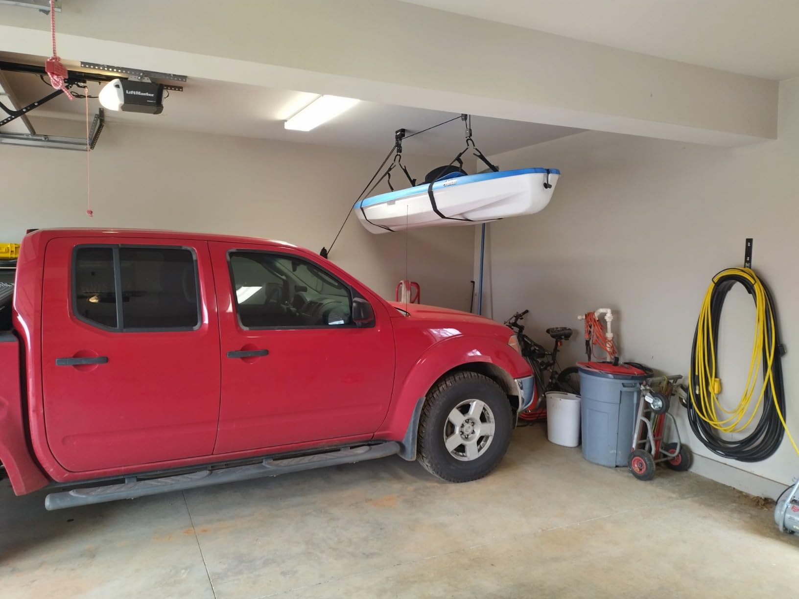 Kayak Hoist - Overhead Garage Storage - Pulley System with 125lb Capacity for Kayak, Canoe, or Bicycle by Bike Lane customer photo 1