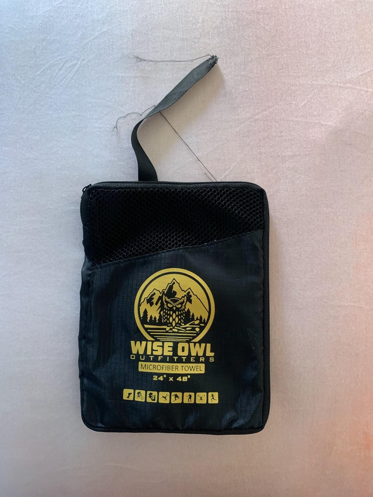 Wise Owl Outfitters Microfiber Camping Towel - Quick Dry Towel for Travel, Backpacking, Hiking, Beach, Gym & Yoga - Compact, Fast Drying & Lightweight customer photo 2