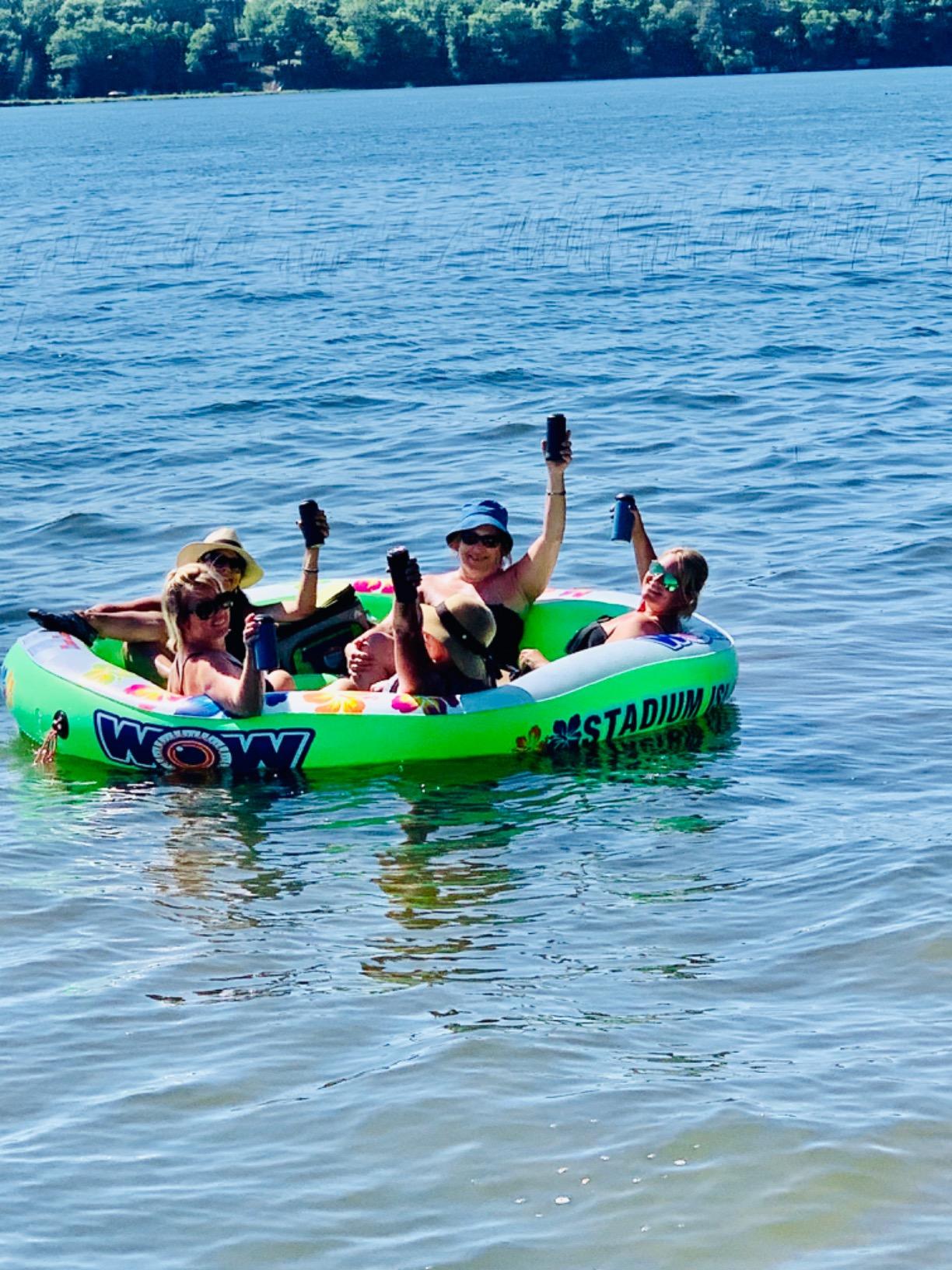 WOW Sports Stadium Islander Floating Island - Holds Up to 6 People | Mesh cooling seats customer photo 1