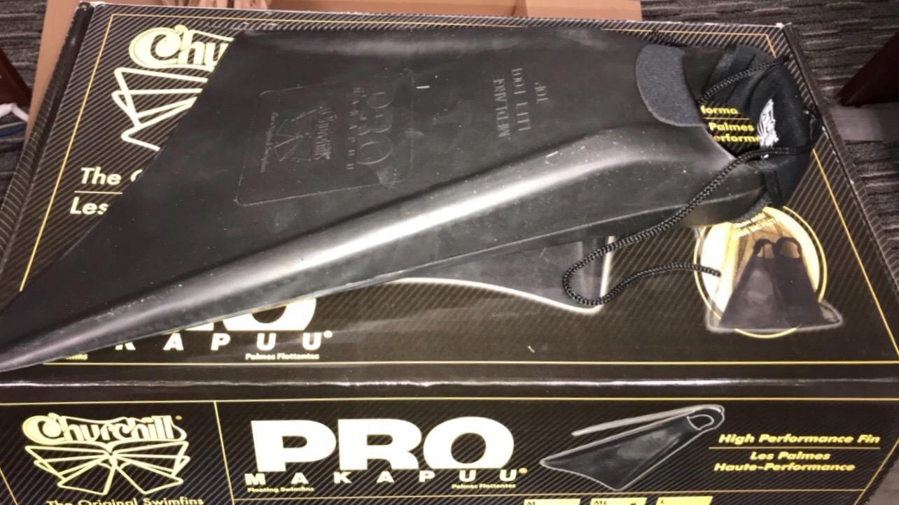 Churchill Makapuu Pro Swimfins - Black/Orange customer photo 1