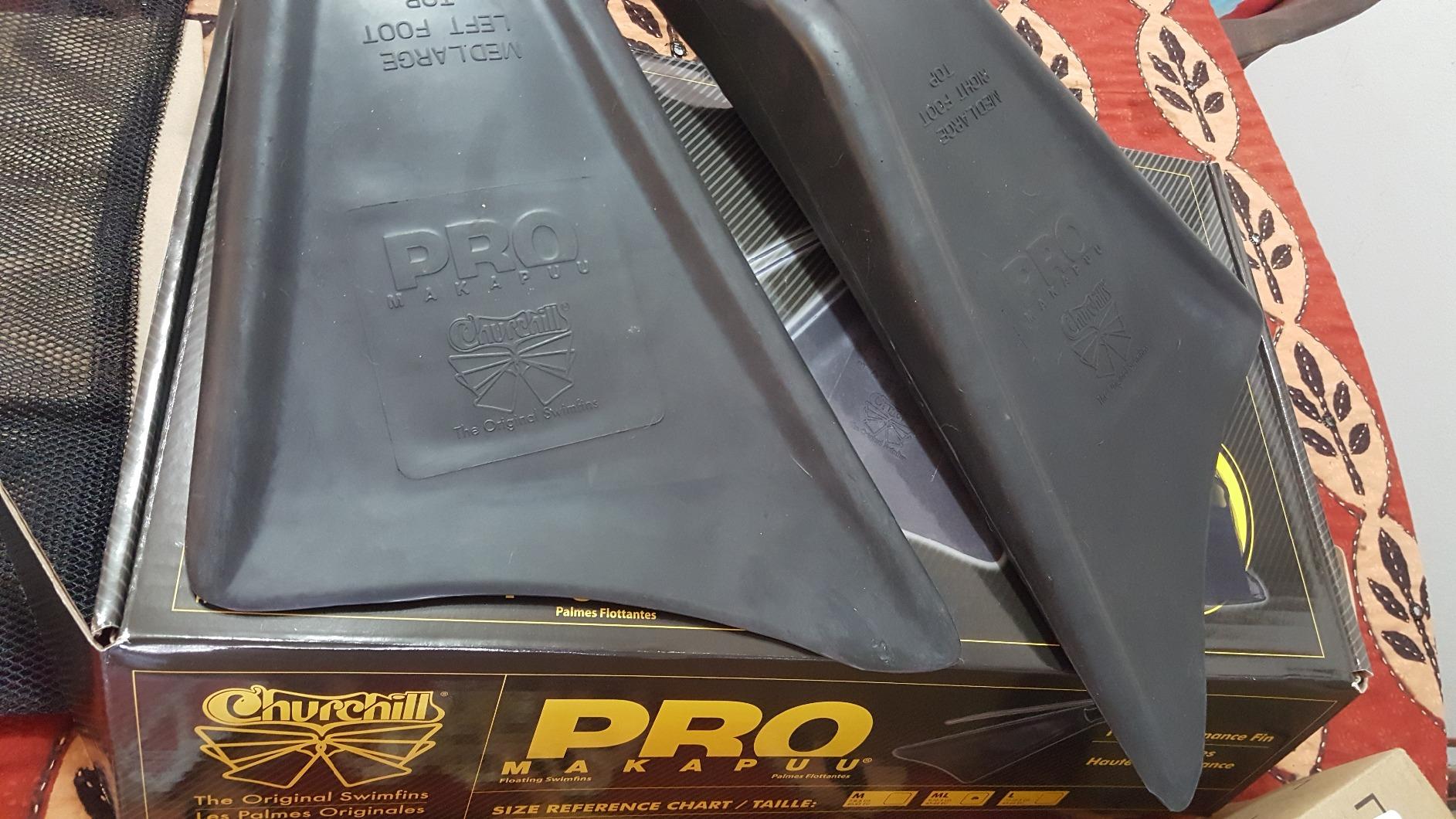 Churchill Makapuu Pro Swimfins - Black/Orange customer photo 2