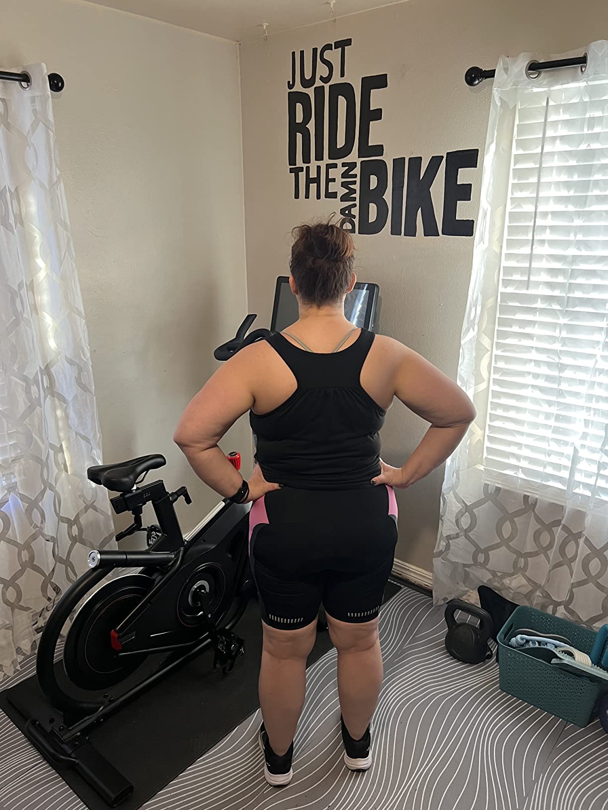 Womens Bike Shorts for Cycling with 3D Padded Women Cycling Shorts customer photo 2