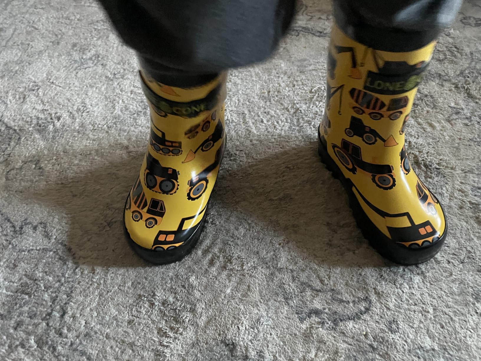 Lone Cone Kids Rain Boots for Girls & Boys - Waterproof Natural Rubber Toddler Rain Boots with Non-Slip Outsole & Easy Pull Handles customer photo 1