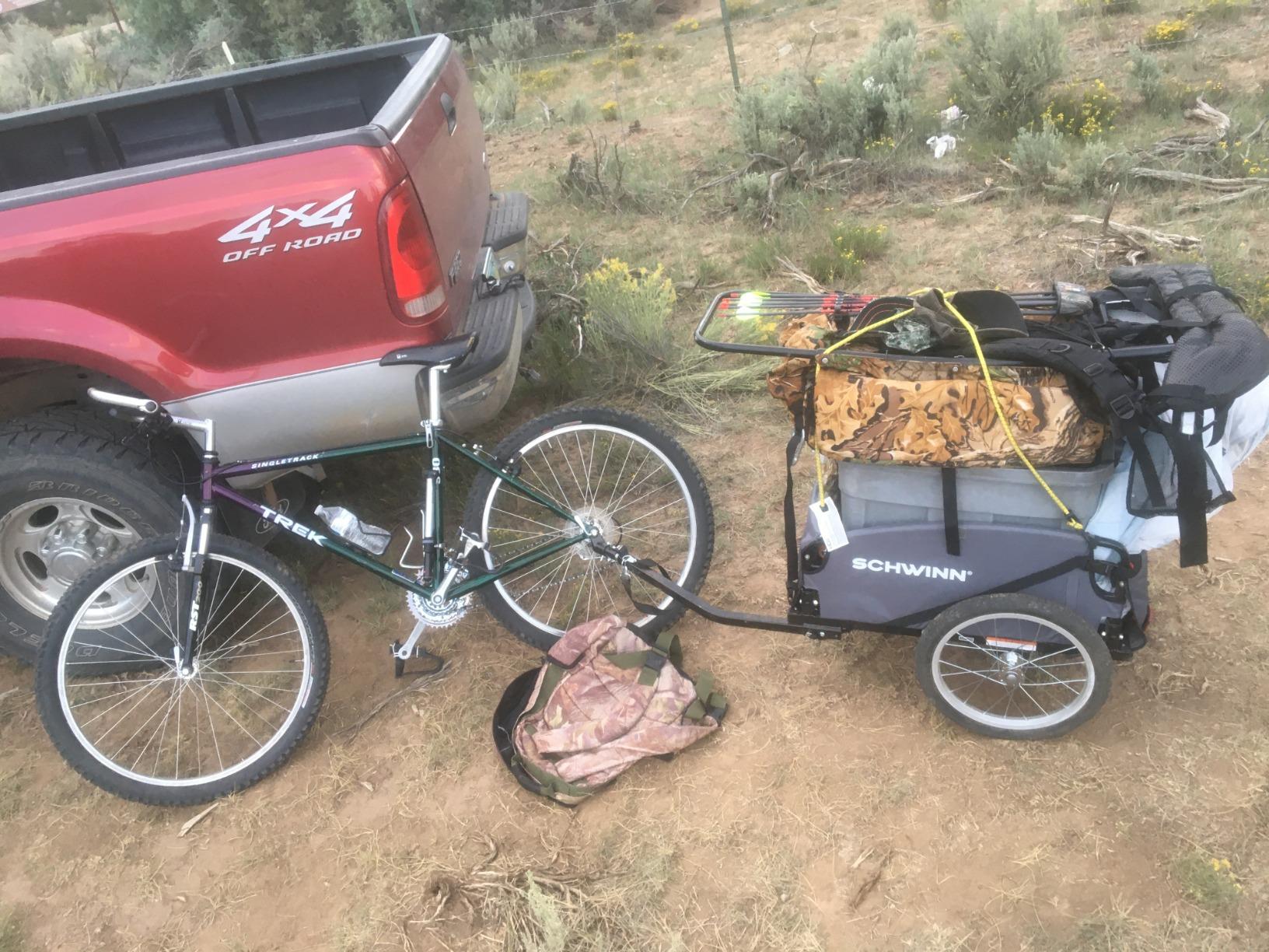 Schwinn Daytripper Bike Cargo Trailer, Holds up to 100 lb, Universal Coupler, Folding Frame, Quick-Release Wheels, 16-Inch Air-Filled Tires, Interior D-Rings, Schwinn Bike Trailer for Carrying Cargo customer photo 2