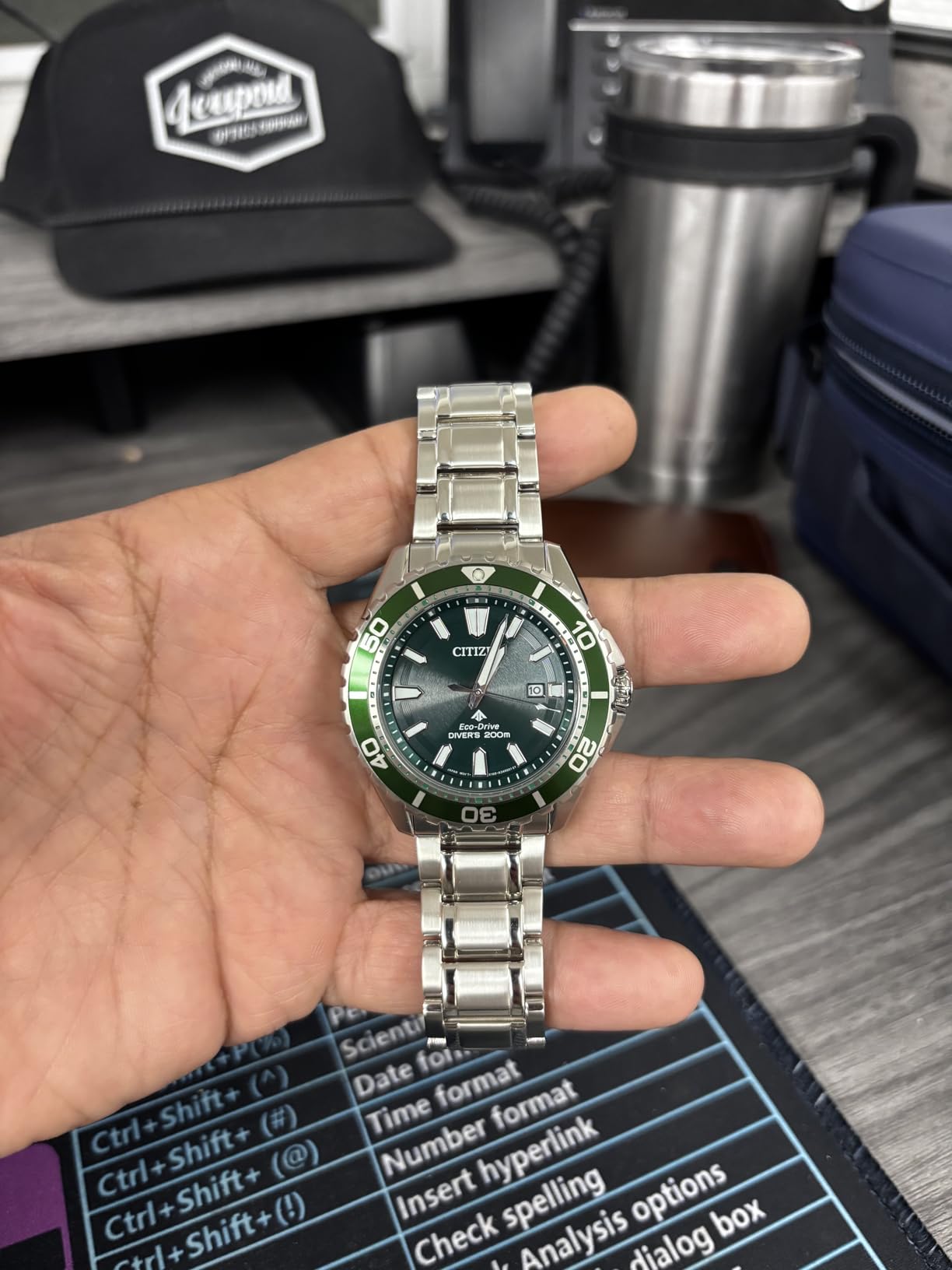 Citizen Men's Promaster Sea Eco-Drive Stainless Steel Watch, 3-Hand Date, One-Way Rotating Bezel, ISO Compliant customer photo 1