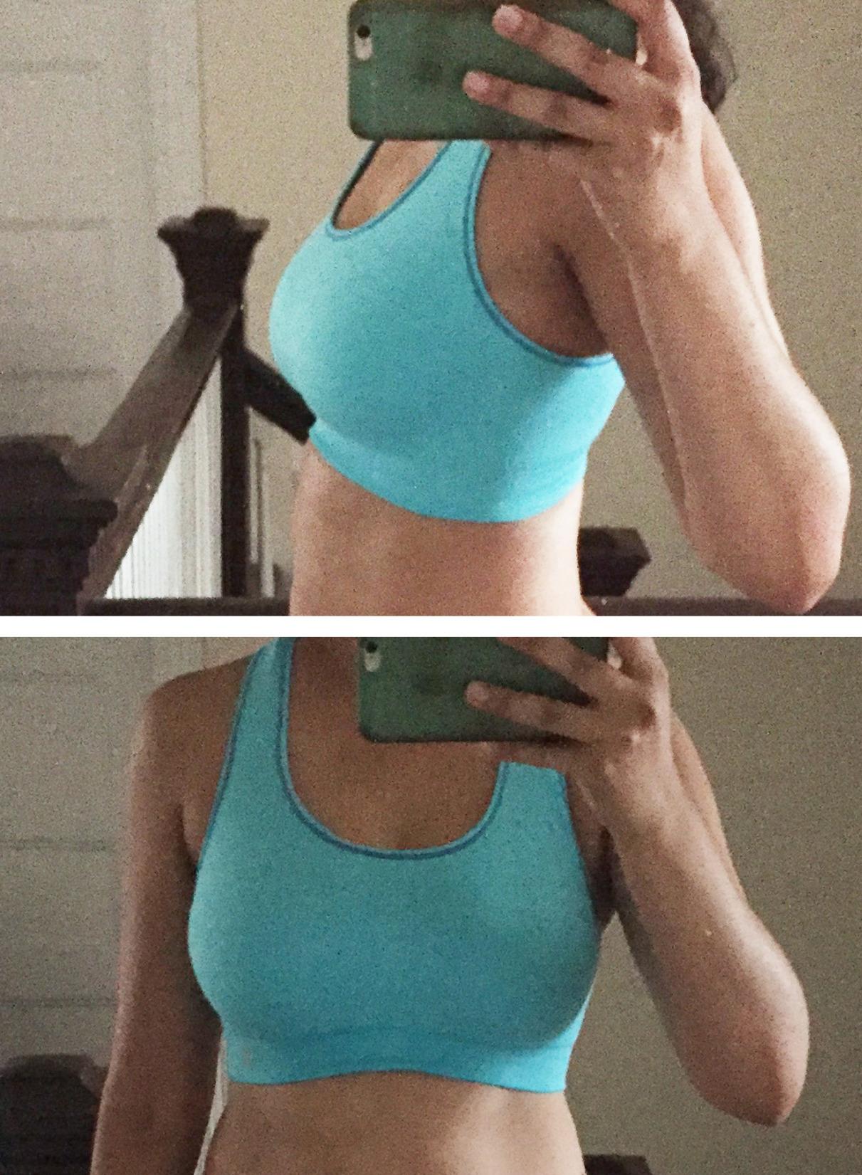 Champion Women's The Infinity Racerback Sports Bra, Moderate Support, Seamless, Moisture-Wicking customer photo 1