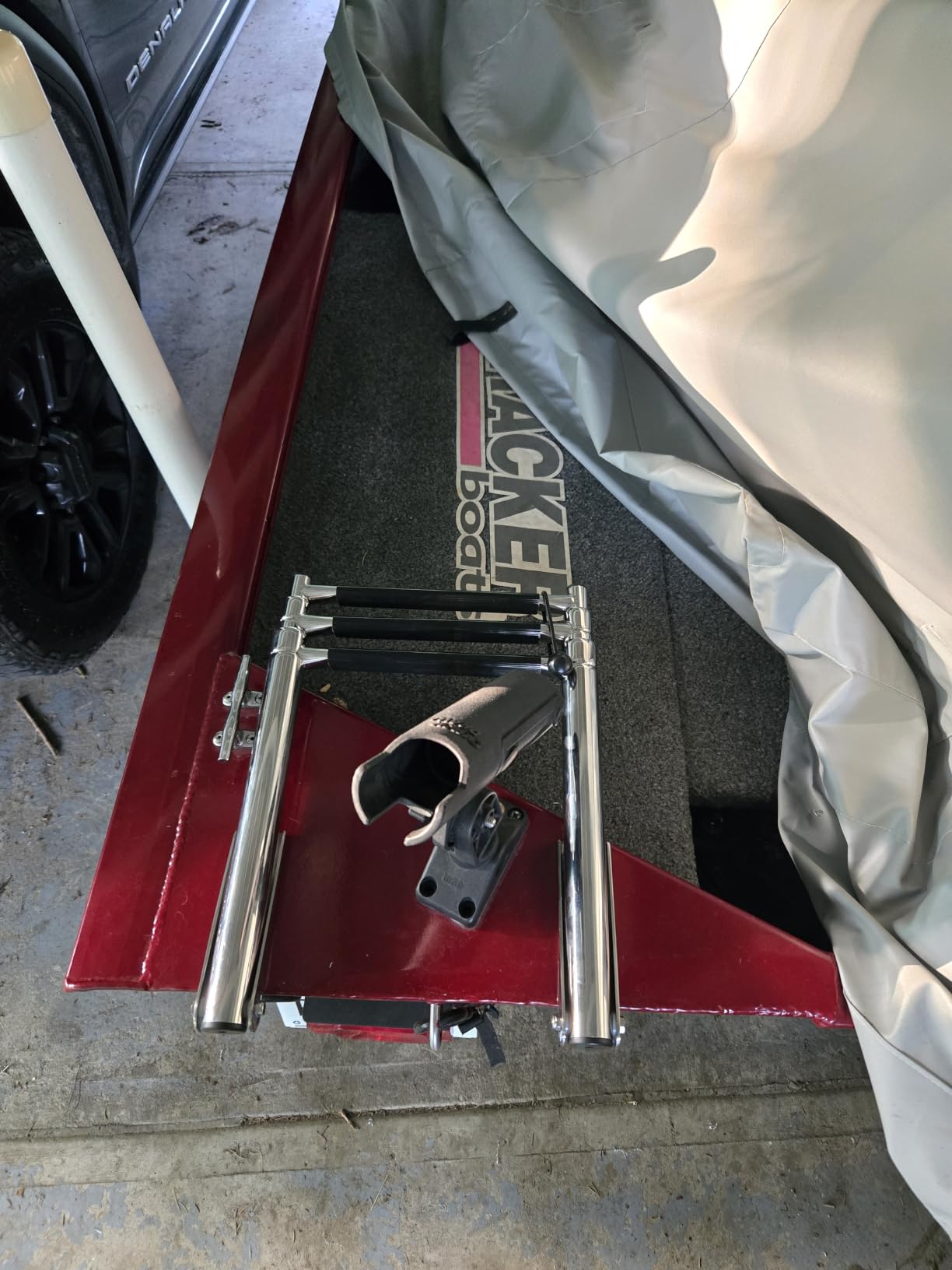 2 Step Boat Ladder Stainless Steel Telescoping 2 Step Pontoon Boat Ladder Folding Ladder Dock Swim Ladder for Marine Boat Yacht customer photo 2