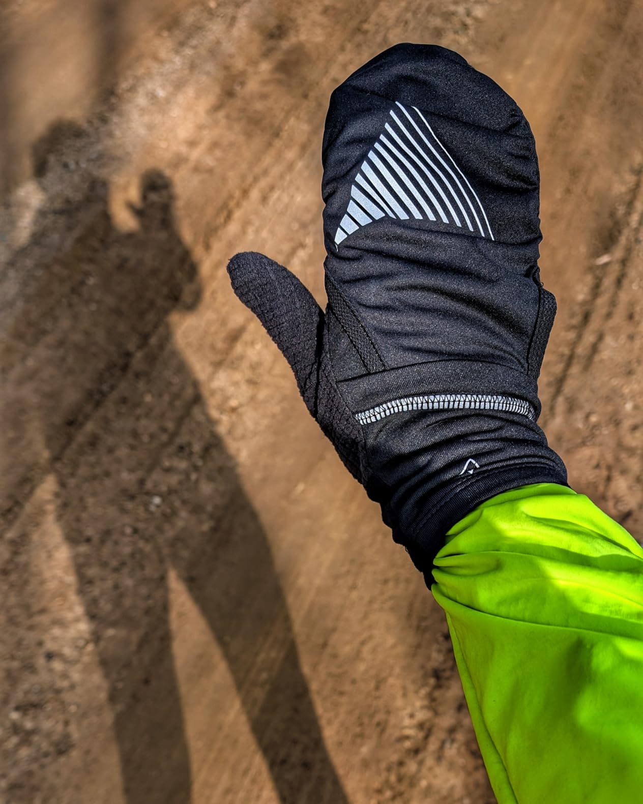 TrailHeads Men's Running Gloves Touchscreen Fingers & Waterproof Mittens | Waterproof Mitten Shell, Extended Cuffs & Designed for Aerobic Activities, Mositure Wicking, Soft Fleece, Storage Pocket customer photo 1
