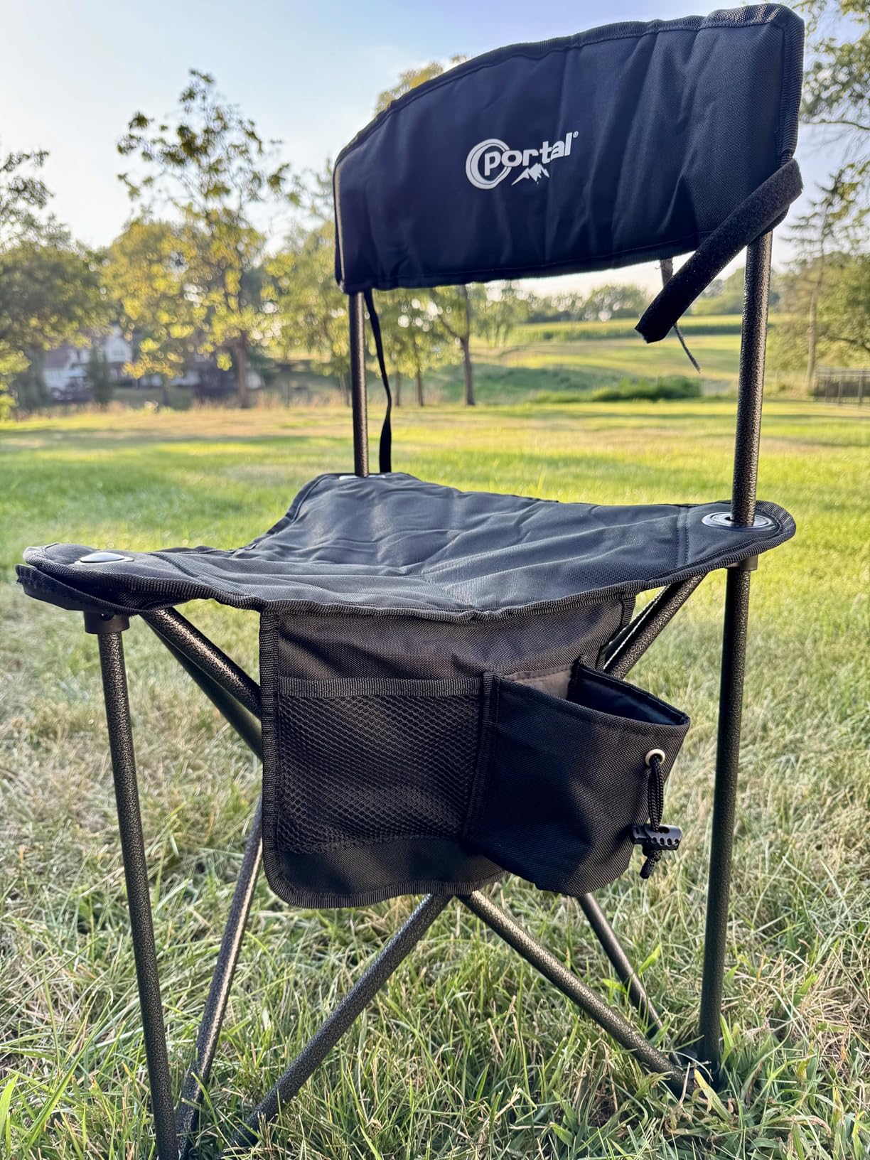 Portal Extra Large Quick Folding Tripod Stool with Backrest Fishing Camping Chair with Carry Strap customer photo 1
