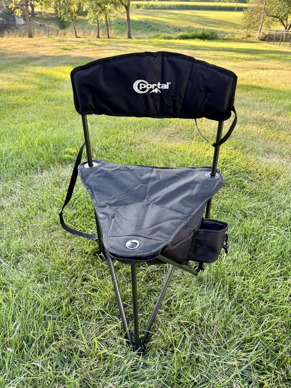 Portal Extra Large Quick Folding Tripod Stool with Backrest Fishing Camping Chair with Carry Strap customer photo 2