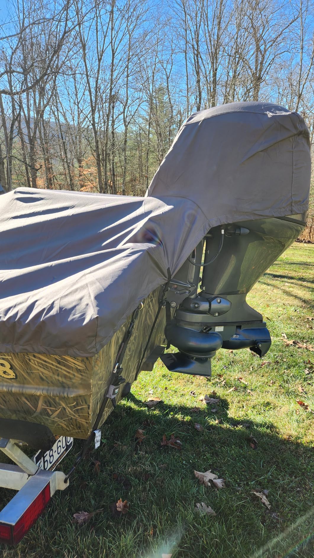 Classic Accessories StormPro Dark Grey Heavy-Duty Center Console Boat Cover, 16-18.5' L x 98