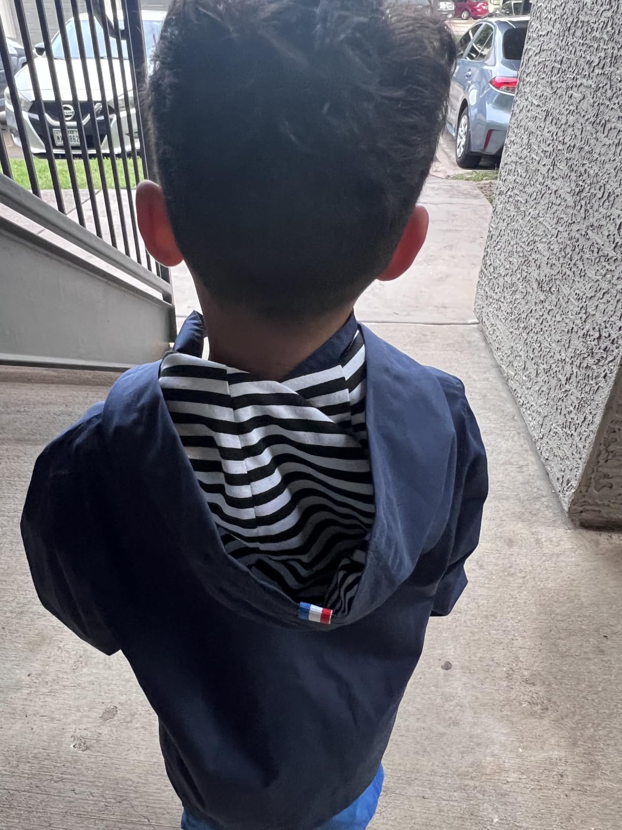 Hiheart Boys Girls Waterproof Hooded Jackets Cotton Lined Rain Jackets customer photo 2