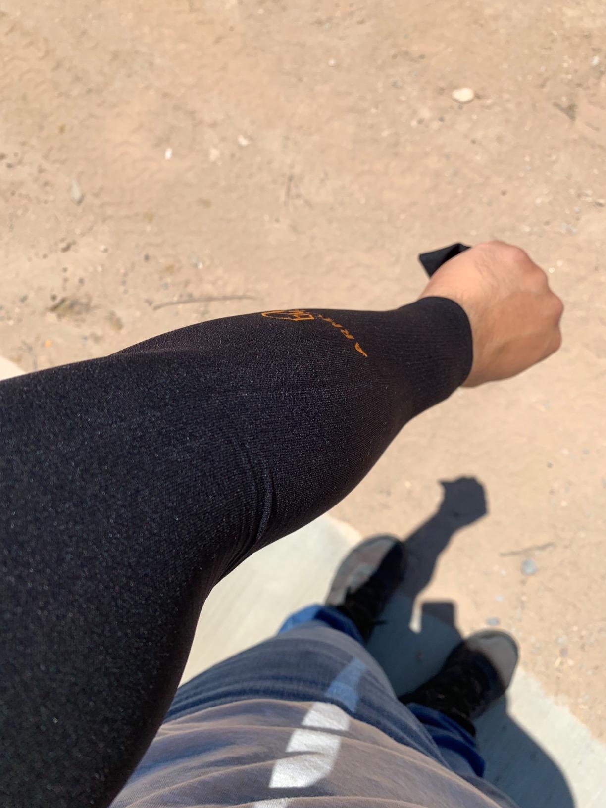 Arm Sleeves for Men and Women - UV Sun Protection Cooling Compression - Tattoo Cover Up Sleeve for Daily Wear & Work customer photo 1