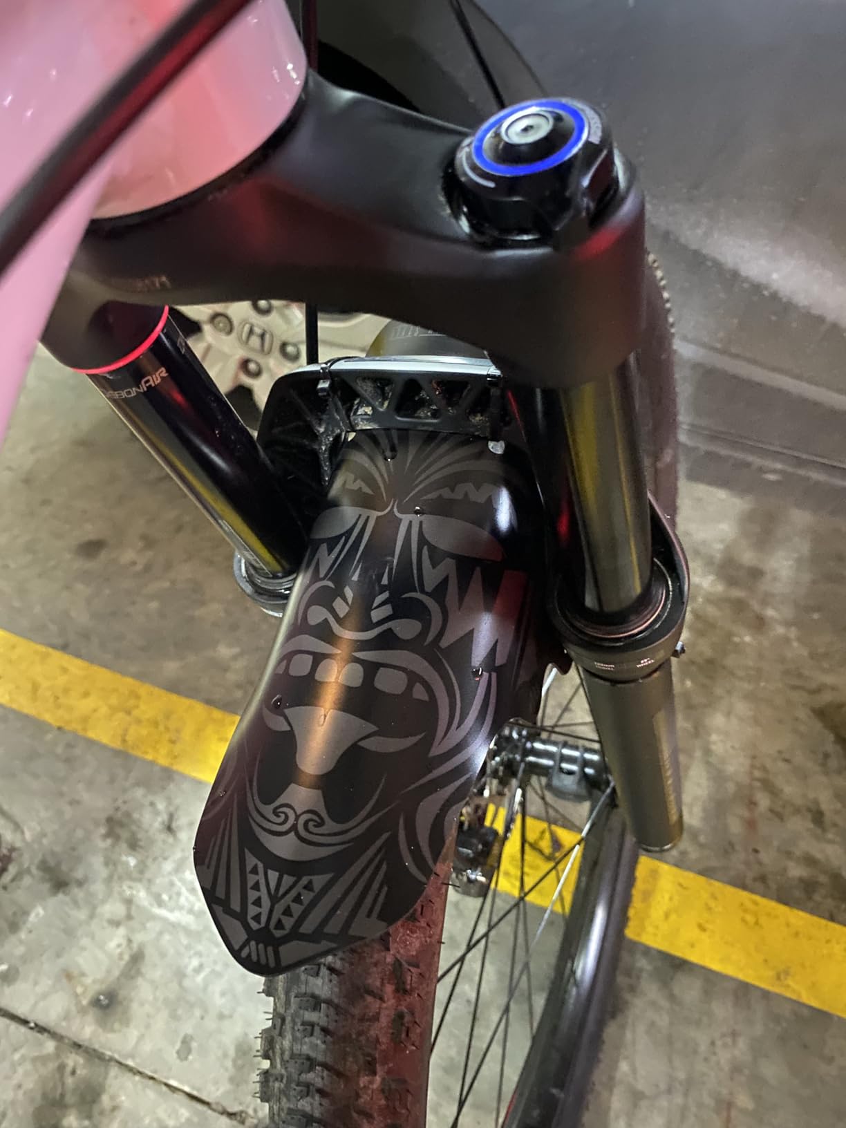 MTB Mud Guard - Front Wheel Protector Universal Fit - Black/Camo | Lightweight & Durable customer photo 2