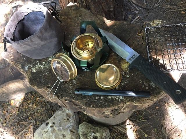 REDCAMP Mini Alcohol Stove for Backpacking, Lightweight Brass Spirit Burner with Aluminium Stand customer photo 1
