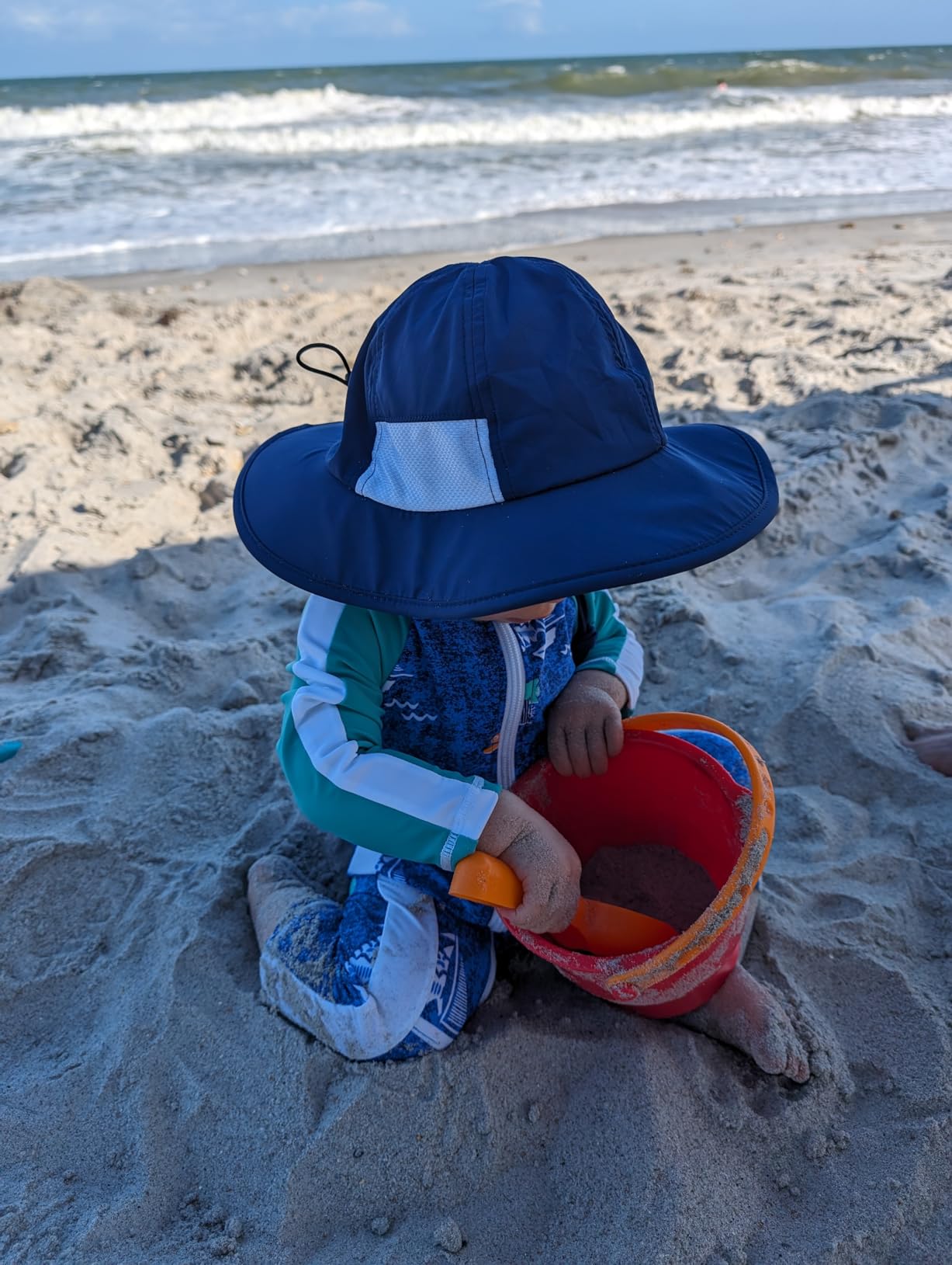 Hape Beach Basics Sand Toy Set Including Bucket Sifter, Rake, and Shovel Toys | Sand Toy Playset for Toddlers 18M+ customer photo 1