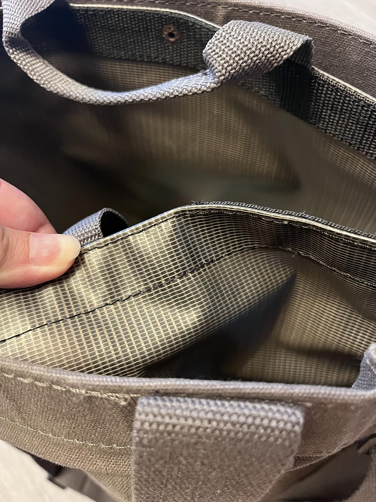 Barebones Harvesting and Gathering Bag - Foraging, Harvest and Fruit Picking Bag with Convertible Straps - Water-Resistant Waxed Canvas Gardening Tool(Slate Gray) customer photo 1