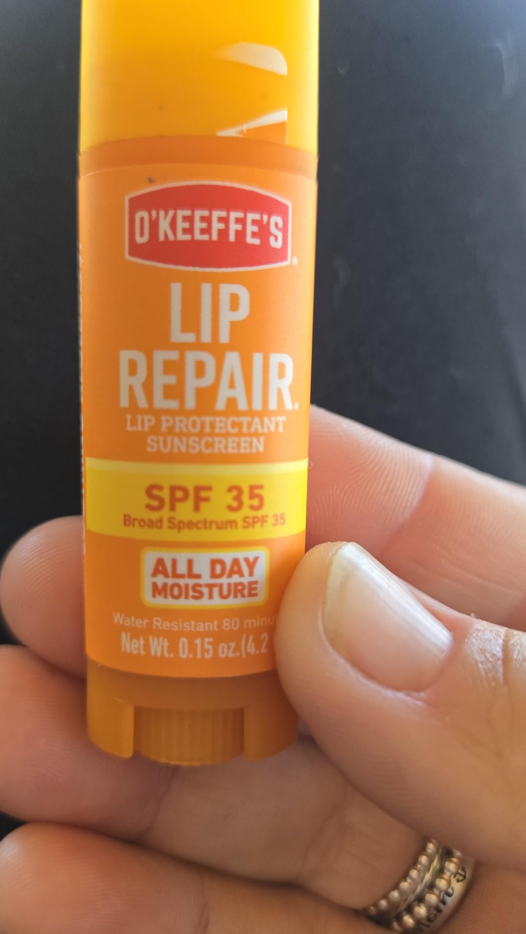 O'Keeffe's Lip Repair SPF 35 Balm, Moisturizer for Cracked, Dry Lips | Heals and Relieves, Long-Lasting Hydration, Contains Aloe, Hypoallergenic Formula customer photo 1