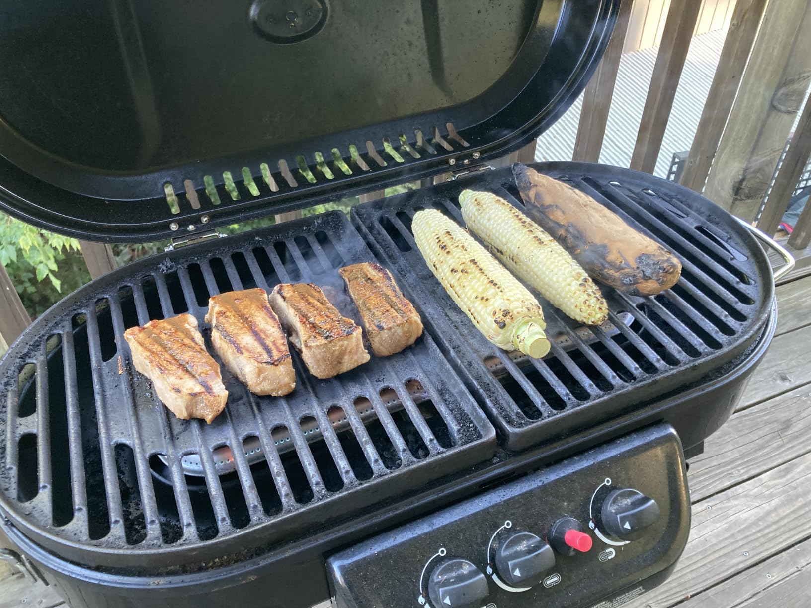 Coleman RoadTrip 285 Portable Stand-Up Propane Grill with 3 Adjustable Burners & Instastart Ignition, 20,000 BTUs of Power for Outdoor Cooking, Camping, Tailgating, Grilling, BBQs, & More customer photo 1