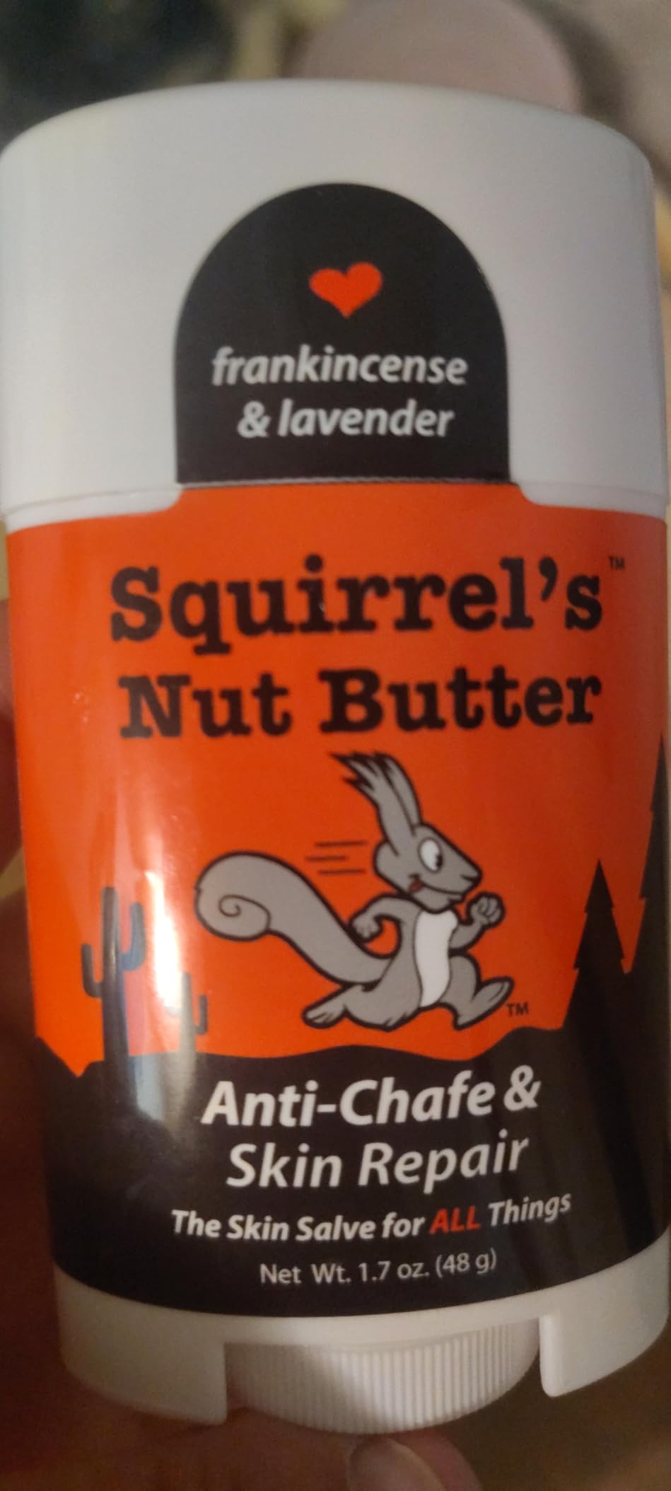Squirrel's Nut Butter Anti Chafing Stick, Natural Chafe Prevention, 1.7 oz | Long lasting anti chafe protection for runners, hikers & everyday use. Prevent thigh, groin, arm & pack strap irritation. customer photo 2