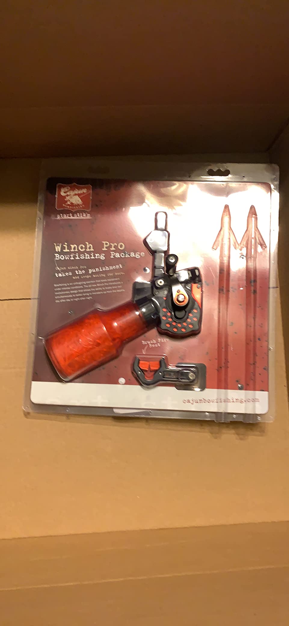 Cajun Winch Pro Reel Bowfishing Kit - Ultimate Bundle Including Winch Pro Reel, 25 Yards of 250 lbs. Line, 2 Arrows W/Piranha Points, Slides, Stops, and Brush Fire Arrow Rest customer photo 2