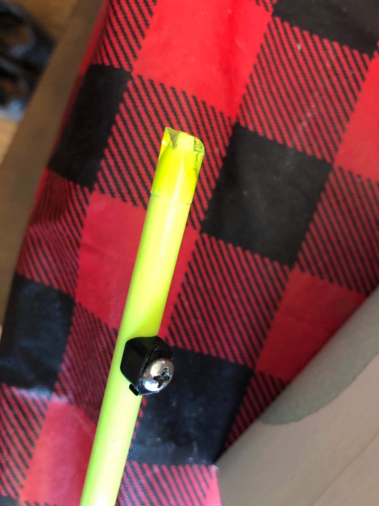 Muzzy Classic Fiberglass Bowfishing Fish Arrow with Nock and Bottle Slide Installed customer photo 1