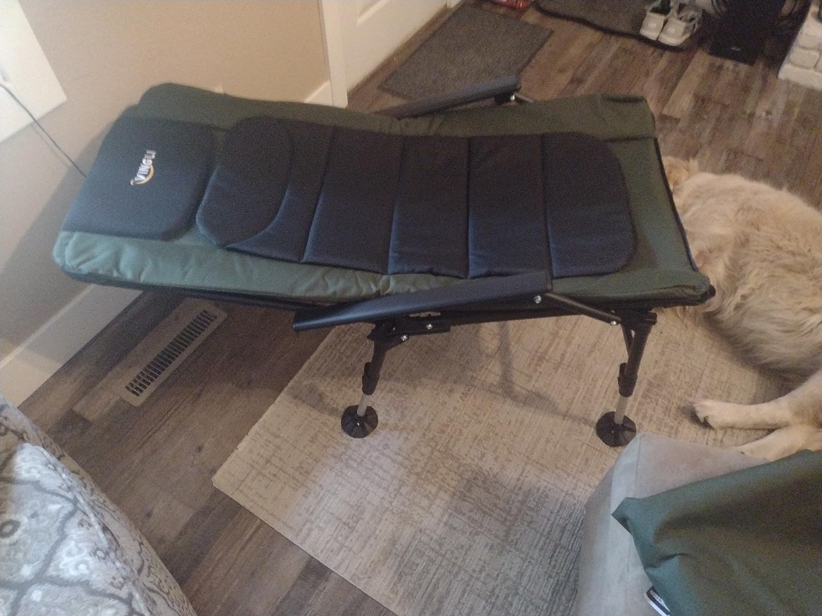VINGLI Oversized Fishing Chair Heavy Duty Support 440 LBS, 160° Freely Adjustable Reclining Folding Chairs, Lounge Travel Outdoor Seat with High Back for Fishing Camping or Leisure customer photo 1