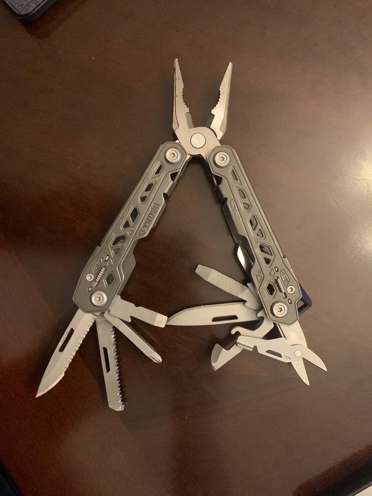 Gerber Gear Truss 17-in-1 EDC Needle Nose Pliers Multi tool - includes Pocket Knife, Screwdriver, and Bottle Opener Accessories - Gifts for Men, Fishing and Camping Gear - Gray with Standard Sheath customer photo 2